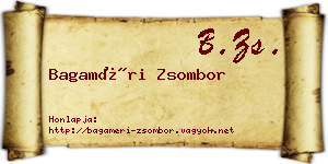 Bagaméri Zsombor névjegykártya